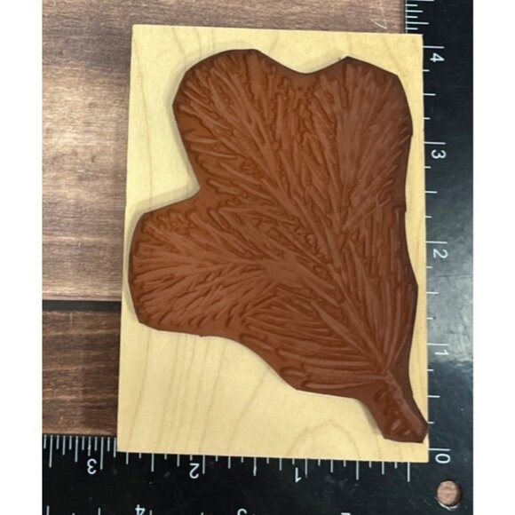 2003 HERO ARTS H2887 REAL PINE TREE WOOD MOUNTED RUBBER STAMP PINE NEEDLE - Picture 4 of 4